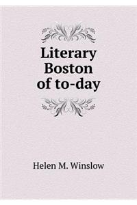 Literary Boston of to-day