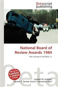 National Board of Review Awards 1984
