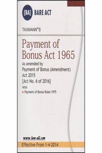 Payment Of Bonus Act 1965