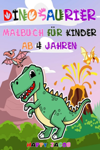 Dinosaurier Malbuch für Kinder ab 4 Jahren