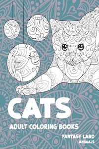 Adult Coloring Books Fantasy Land - Animals - Cats