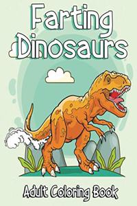 Farting Dinosaurs adult coloring book