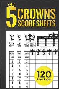 5 Crowns Score Sheets