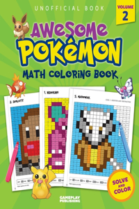 Awesome Pokemon Math Coloring Book