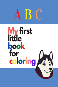 My first little book for coloring