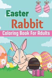 Easter Rabbit coloring book for Adults