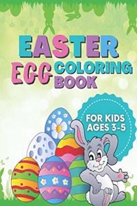 Easter Egg Coloring Book For Kids Ages 3-5