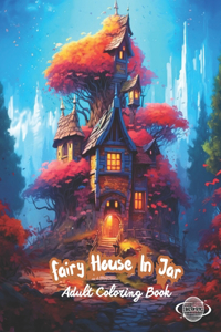 Fairy House In Jar Coloring Book