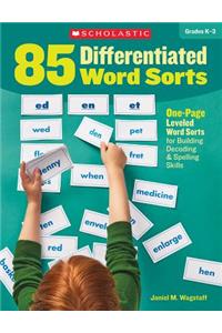 85 Differentiated Word Sorts