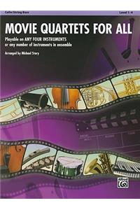 Movie Quartets for All, Cello/String Bass, Level 1-4