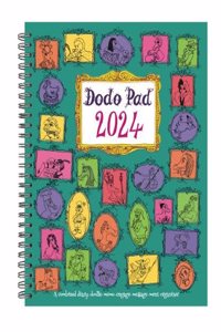 The Dodo Pad Original Desk Diary 2024 HARDCOVER- Week to View, Calendar Year Diary