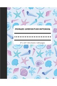 Primary Composition Notebook - 8 x 10 - 100 pages - 50 sheets