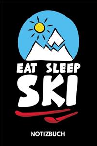 Eat Sleep Ski - Notizbuch