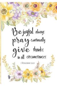 Be Joyful Always Pray Continually Give Thanks In All Circumstances