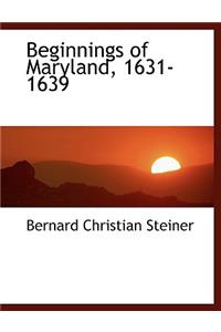Beginnings of Maryland, 1631-1639