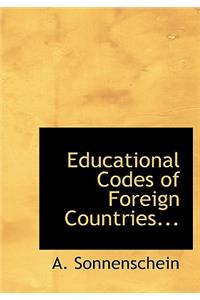 Educational Codes of Foreign Countries...