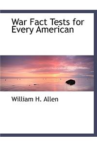 War Fact Tests for Every American