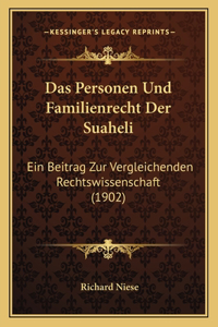 Personen Und Familienrecht Der Suaheli