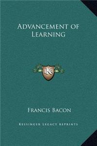 Advancement of Learning