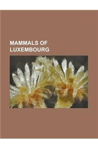 Mammals of Luxembourg