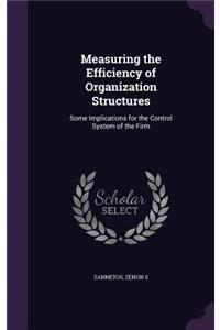 Measuring the Efficiency of Organization Structures: Some Implications for the Control System of the Firm