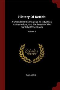 History Of Detroit