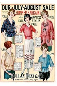 Bellas Hess & Co 1920 Summer Fashion Catalog Reprint