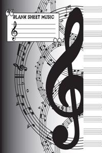 Music Manuscript Notebook