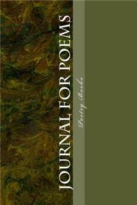Journal for Poems