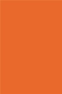 Journal Deep Carrot Orange Color Simple Plain Orange