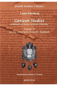 Genizah Studies in Memory of Doctor Solomon Schechter (Vol 2)