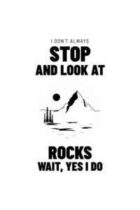 I Don't Always Stop and Look at Rocks