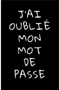 J'ai oublié mon mot de passe