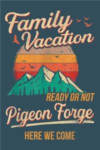 Family vacation ready or not pigeon forge here we come