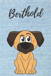 personalisiertes Notizbuch Hunde / Malbuch / Kritzelbuch / Tagebuch / Notizheft / Journal / DIN A5 / Geschenke Berthold