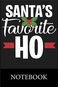 Santa's Favorite Ho Notebook