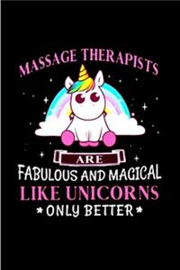 Massage therapists are fabulous and magical like unicorns only better