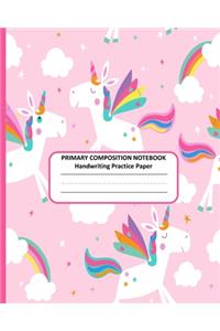 PRIMARY COMPOSITION NOTEBOOK Handwriting Practice Paper