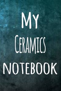 My Ceramics Notebook