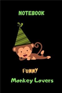 funny Monkey lovers notebook