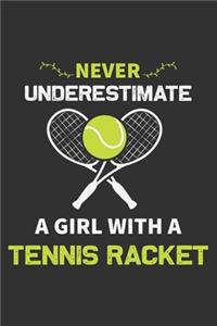 Never Underestimate A Girl With A Tennis Racket