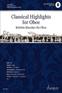 Classical Highlights for Oboe Arranged for Oboe and Piano (Via PDF Download)