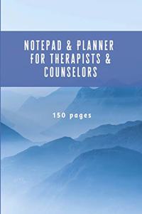 Notepad & Planner For Therapists & Counselors