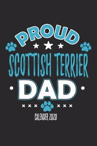 Proud Scottish Terrier Dad Calendar 2020