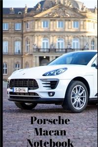 Porsche Macan Cars Composition Book College Ruled Notebook