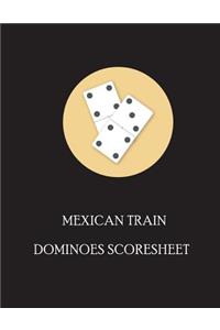 Mexican Train Dominoes Score Sheet