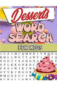 Desserts Word Search For Kids