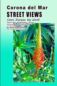 Corona del Mar STREET VIEWS Colors Energize the World Digital Artsy Photography + Review Newport Beach California USA by Artist Grace Divine