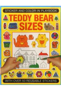 Sticker and Color-in Playbook: Teddy Bear Sizes