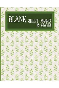 Blank Sheet Music - 10 Staves